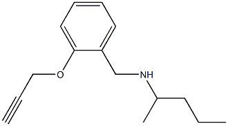 pentan-2-yl({[2-(prop-2-yn-1-yloxy)phenyl]methyl})amine Struktur