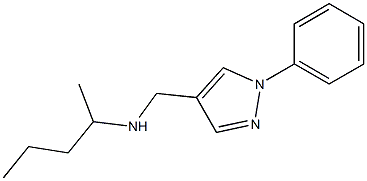 pentan-2-yl[(1-phenyl-1H-pyrazol-4-yl)methyl]amine Struktur