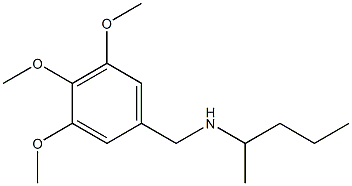 pentan-2-yl[(3,4,5-trimethoxyphenyl)methyl]amine Struktur