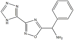 phenyl[3-(4H-1,2,4-triazol-3-yl)-1,2,4-oxadiazol-5-yl]methanamine Struktur