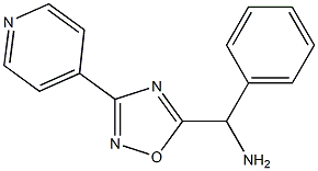 phenyl[3-(pyridin-4-yl)-1,2,4-oxadiazol-5-yl]methanamine Struktur