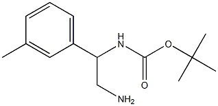 tert-butyl 2-amino-1-(3-methylphenyl)ethylcarbamate Struktur