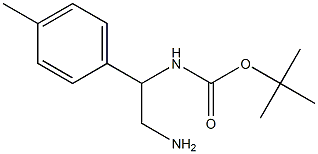 tert-butyl 2-amino-1-(4-methylphenyl)ethylcarbamate Struktur