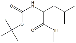 tert-butyl 3-methyl-1-[(methylamino)carbonyl]butylcarbamate Struktur