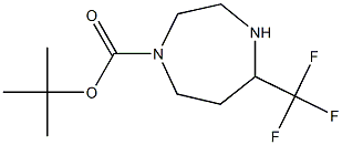 tert-butyl 5-(trifluoromethyl)-1,4-diazepane-1-carboxylate Struktur