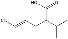 5-Chloro-2-isopropyl-pent-4-enoic acid Struktur