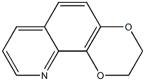 1,4-Dioxino[2,3-h]quinoline,  2,3-dihydro- Struktur