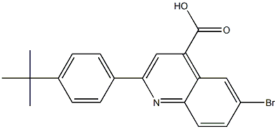 6-bromo-2-(4-tert-butylphenyl)-4-quinolinecarboxylic acid Struktur