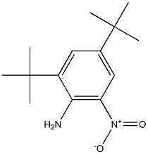 2,4-ditert-butyl-6-nitroaniline Struktur