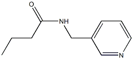 N-(3-pyridinylmethyl)butanamide Struktur