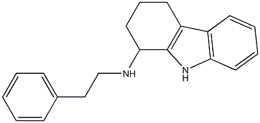 N-(2-phenylethyl)-N-(2,3,4,9-tetrahydro-1H-carbazol-1-yl)amine Struktur