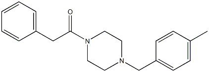 1-(4-methylbenzyl)-4-(phenylacetyl)piperazine Struktur