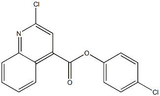 4-chlorophenyl 2-chloro-4-quinolinecarboxylate Struktur