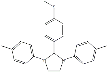 4-[1,3-bis(4-methylphenyl)-2-imidazolidinyl]phenyl methyl sulfide Struktur