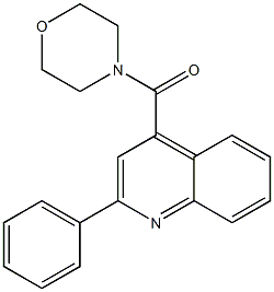 4-(4-morpholinylcarbonyl)-2-phenylquinoline Struktur