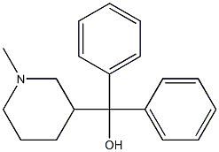 (1-methyl-3-piperidinyl)(diphenyl)methanol Struktur