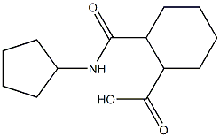 2-[(cyclopentylamino)carbonyl]cyclohexanecarboxylic acid Struktur