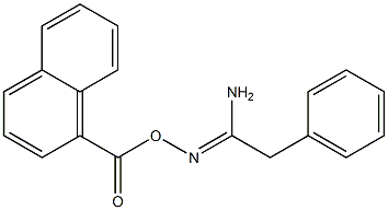 N'-(1-naphthoyloxy)-2-phenylethanimidamide Struktur