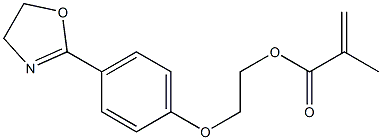 2-[4-(4,5-dihydro-1,3-oxazol-2-yl)phenoxy]ethyl 2-methylacrylate Struktur