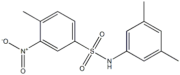 N-(3,5-dimethylphenyl)-3-nitro-4-methylbenzenesulfonamide Struktur