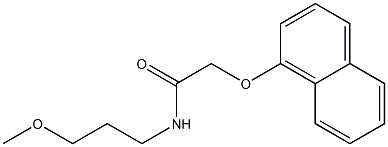 N-(3-methoxypropyl)-2-(1-naphthyloxy)acetamide Struktur