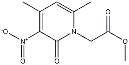 methyl (3-nitro-4,6-dimethyl-2-oxopyridin-1(2H)-yl)acetate Struktur