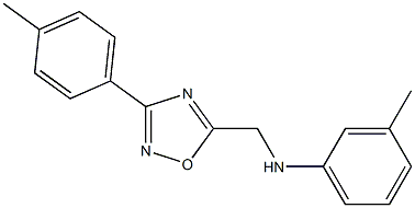 N-(3-methylphenyl)-N-{[3-(4-methylphenyl)-1,2,4-oxadiazol-5-yl]methyl}amine Struktur