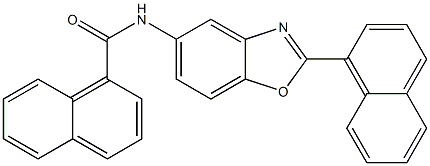 N-[2-(1-naphthyl)-1,3-benzoxazol-5-yl]-1-naphthamide Struktur