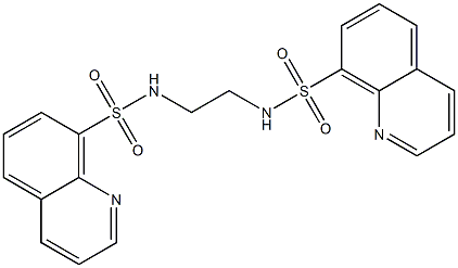 N-{2-[(8-quinolinylsulfonyl)amino]ethyl}-8-quinolinesulfonamide Struktur