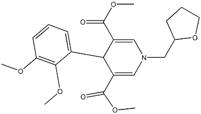 dimethyl 4-(2,3-dimethoxyphenyl)-1-(tetrahydro-2-furanylmethyl)-1,4-dihydro-3,5-pyridinedicarboxylate Struktur