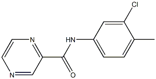 N-(3-chloro-4-methylphenyl)-2-pyrazinecarboxamide Struktur