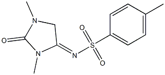 N-(1,3-dimethyl-2-oxo-4-imidazolidinylidene)-4-methylbenzenesulfonamide Struktur