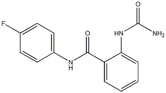 2-[(aminocarbonyl)amino]-N-(4-fluorophenyl)benzamide Struktur