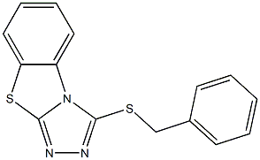 benzyl [1,2,4]triazolo[3,4-b][1,3]benzothiazol-3-yl sulfide Struktur