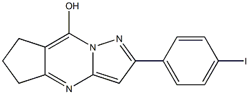 2-(4-iodophenyl)-6,7-dihydro-5H-cyclopenta[d]pyrazolo[1,5-a]pyrimidin-8-ol Struktur