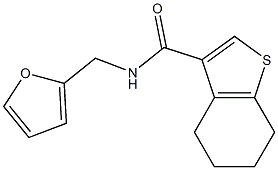 N-(2-furylmethyl)-4,5,6,7-tetrahydro-1-benzothiophene-3-carboxamide Struktur