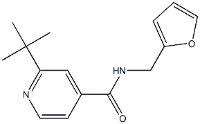 2-tert-butyl-N-(2-furylmethyl)isonicotinamide Struktur