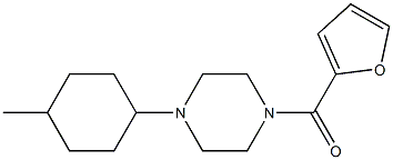 1-(2-furoyl)-4-(4-methylcyclohexyl)piperazine Struktur