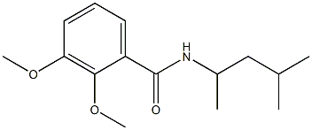 N-(1,3-dimethylbutyl)-2,3-dimethoxybenzamide Struktur