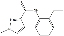 N-(2-ethylphenyl)-1-methyl-1H-pyrazole-3-carboxamide Struktur