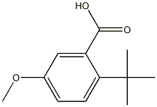 2-tert-butyl-5-methoxybenzoic acid Struktur