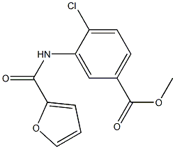 methyl 4-chloro-3-(2-furoylamino)benzoate Struktur