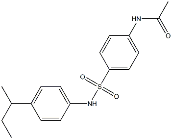 N-{4-[(4-sec-butylanilino)sulfonyl]phenyl}acetamide Struktur