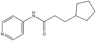 3-cyclopentyl-N-(4-pyridinyl)propanamide Struktur