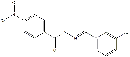 N'-(3-chlorobenzylidene)-4-nitrobenzohydrazide Struktur