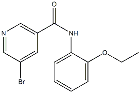 5-bromo-N-(2-ethoxyphenyl)nicotinamide Struktur