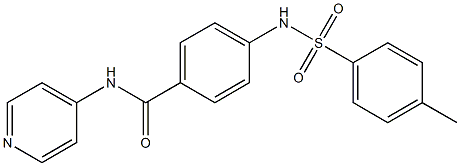 4-{[(4-methylphenyl)sulfonyl]amino}-N-(4-pyridinyl)benzamide Struktur