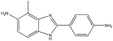 4-(5-amino-4-methyl-1H-benzimidazol-2-yl)phenylamine Struktur