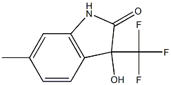 3-hydroxy-6-methyl-3-(trifluoromethyl)-1,3-dihydro-2H-indol-2-one Struktur