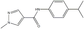 N-(4-isopropylphenyl)-1-methyl-1H-pyrazole-4-carboxamide Struktur